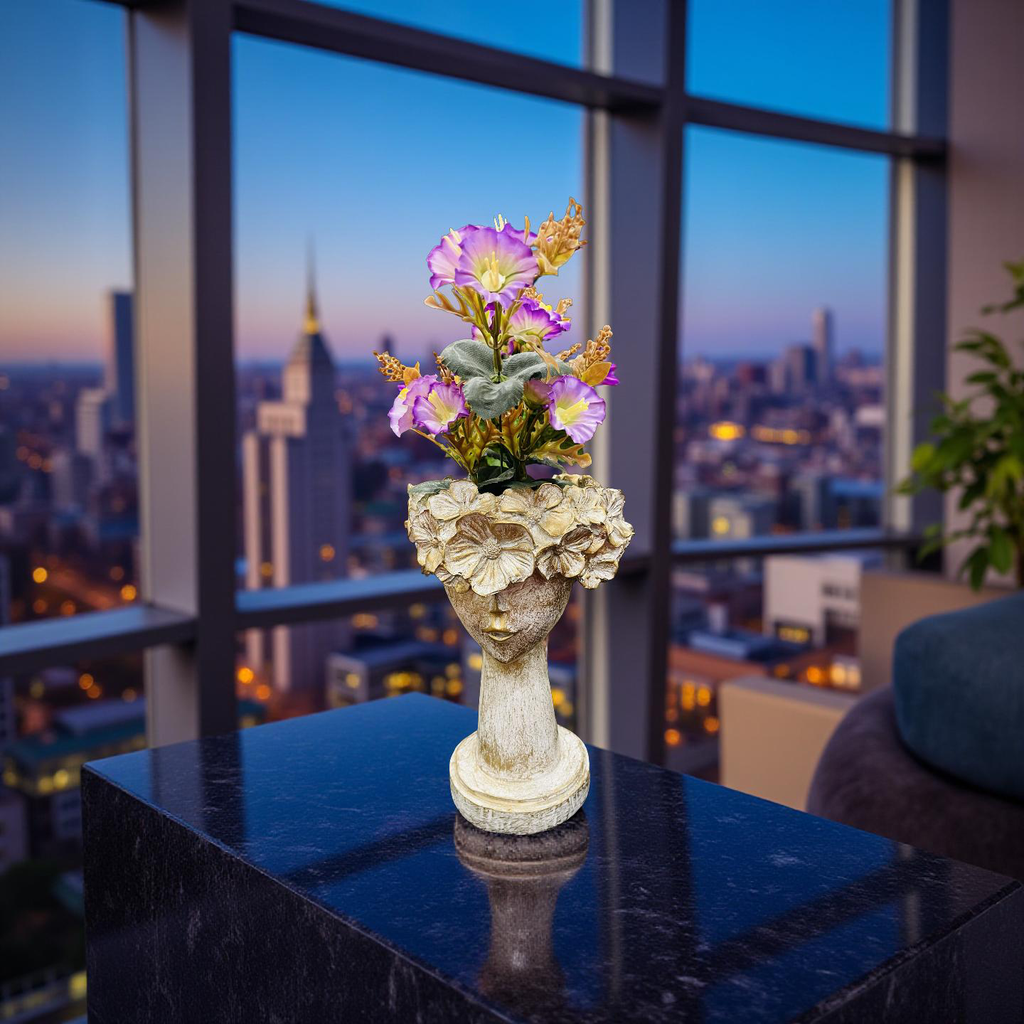 🌸 Golden Blossom Lady Planter