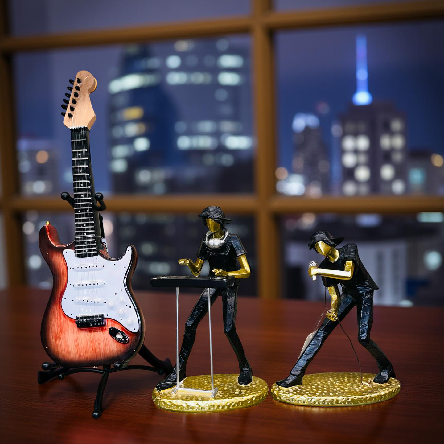 Symphony Musician Figurines with Guitar Accent