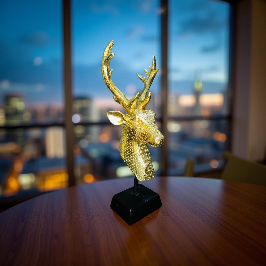 Golden Stag Resin Bust