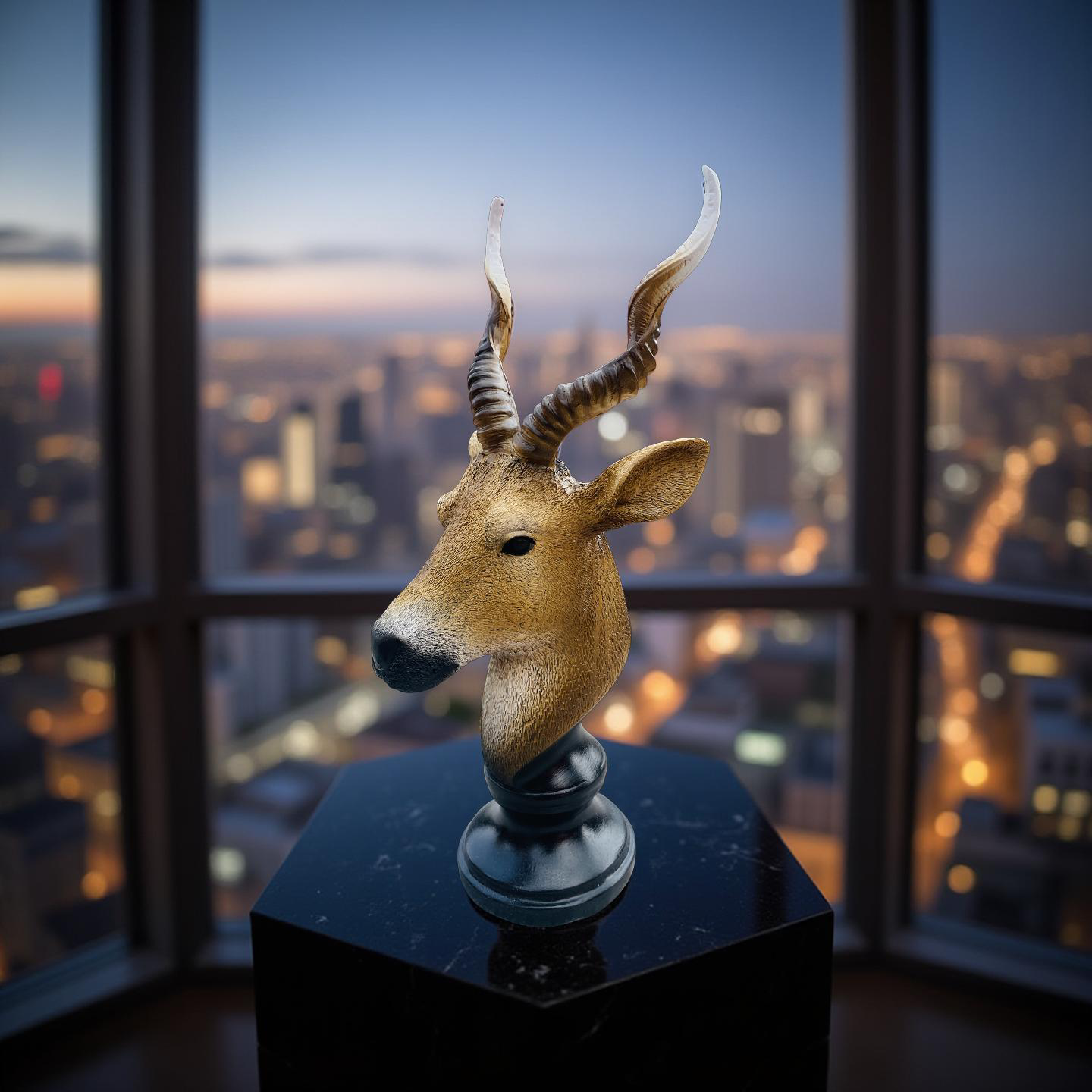 Desert Sentinel – Antelope Bust Sculpture
